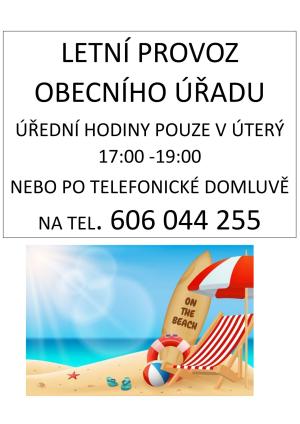 letní provoz